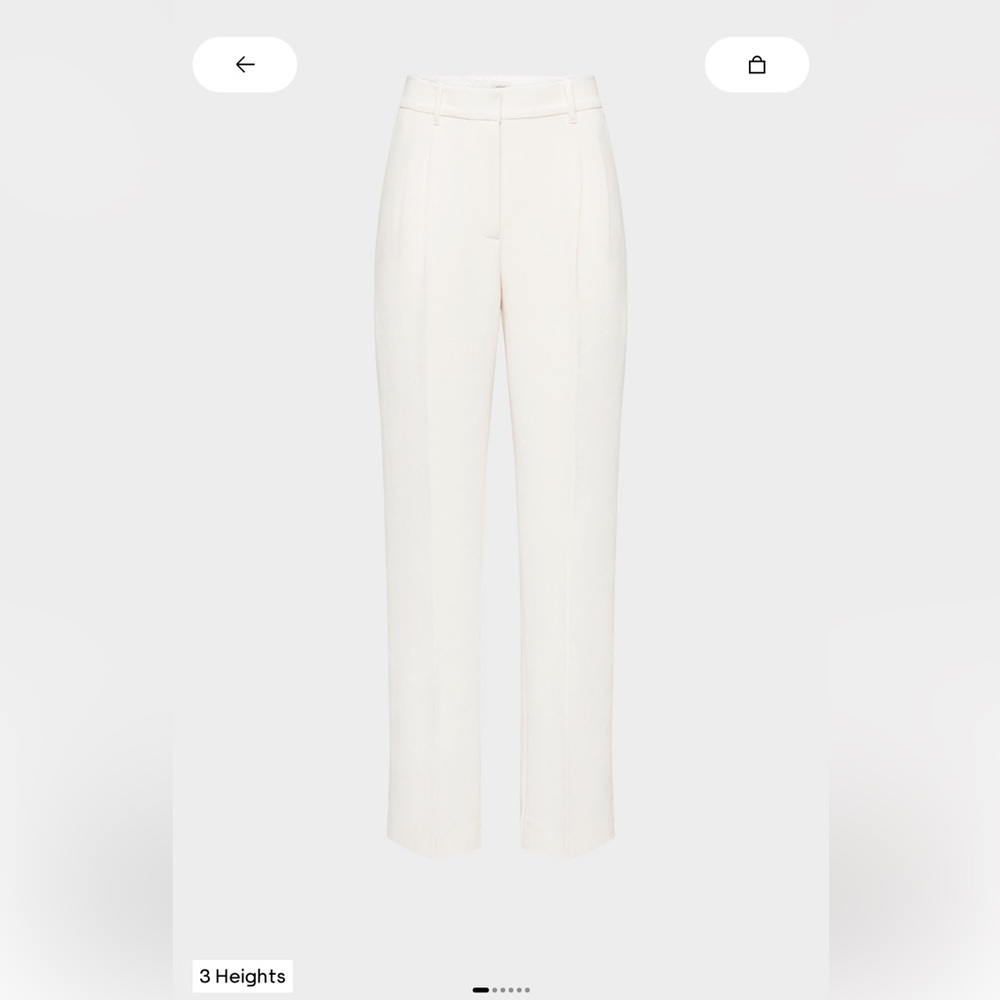 Aritzia The Effortless Pant Crepette (Short Length)